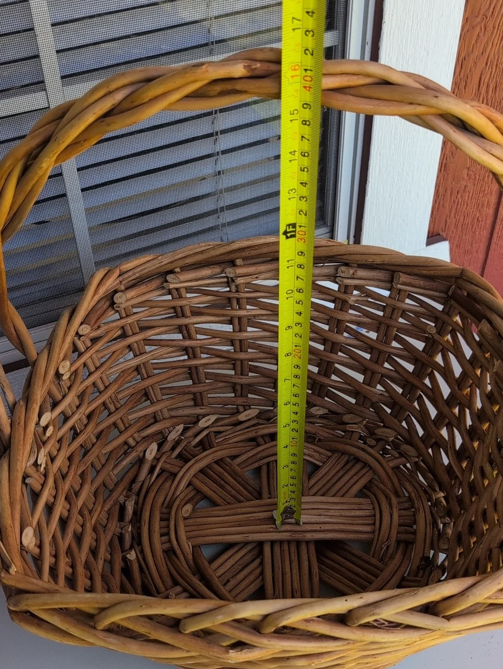 Vintage Huge French Style Boho Chic Coastal Gathering Basket(226)